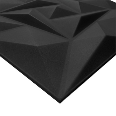 KASETON SUFITOWY ŚCIENNY KWARC CZARNY 3D