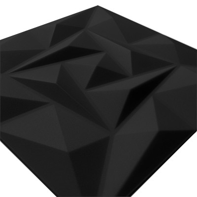 KASETON SUFITOWY ŚCIENNY KWARC CZARNY 3D