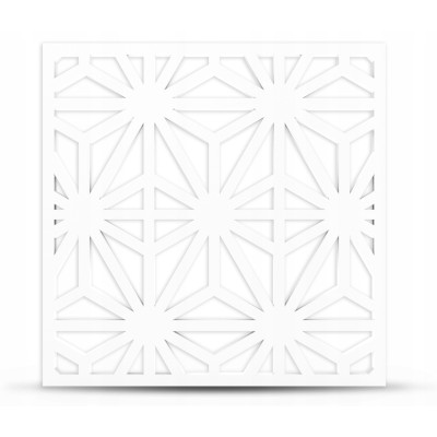 Białe panele ażurowe  60x60 A03