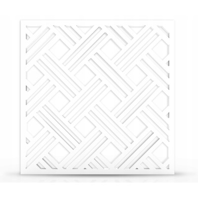 Białe Panele ażurowe  60x60 A01 PCV