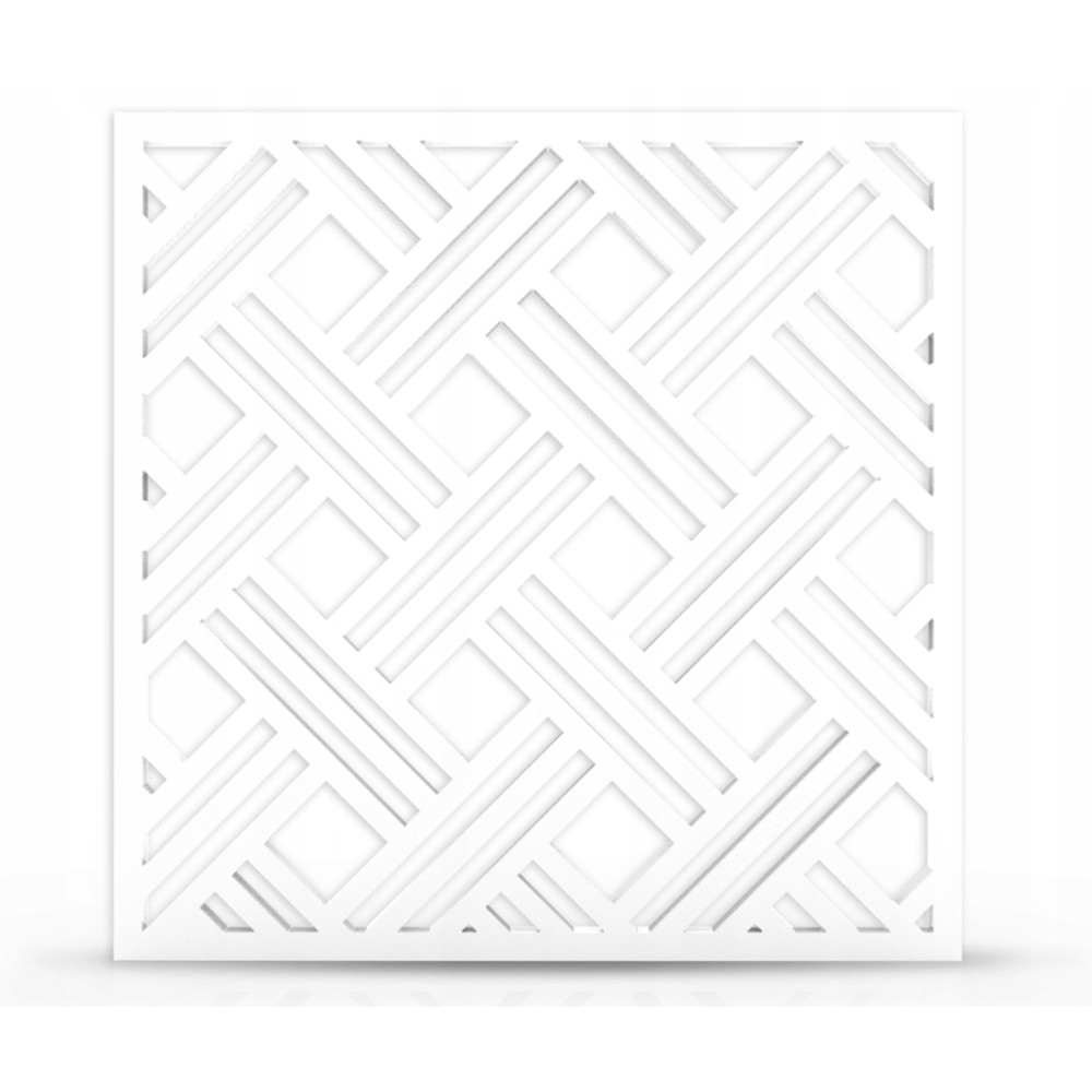 Białe Panele ażurowe  60x60 A01