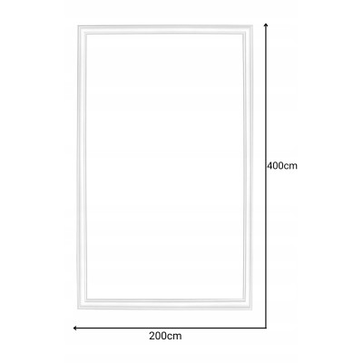 Listwa Ścienna Sztukateria Biała Przycięte Listwy Zestaw DP1 200cmx400cm