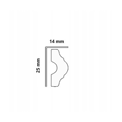 Listwa na Ścianę Ścienna Twardy Biały Materiał Ramka DP1 Mini 200x400cm