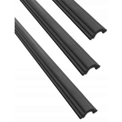 Listwa Ścienna Sufitowa Czarna DP1