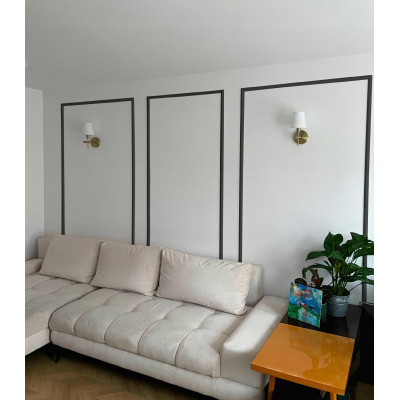 Listwa Ścienna Sufitowa Czarna DP1