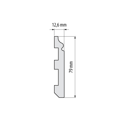 Listwa przypodłogowa biała II gatunek DP5