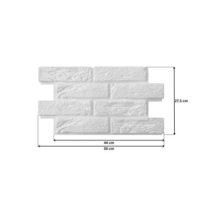 PANEL ŚCIENNY CEGŁA BIAŁA